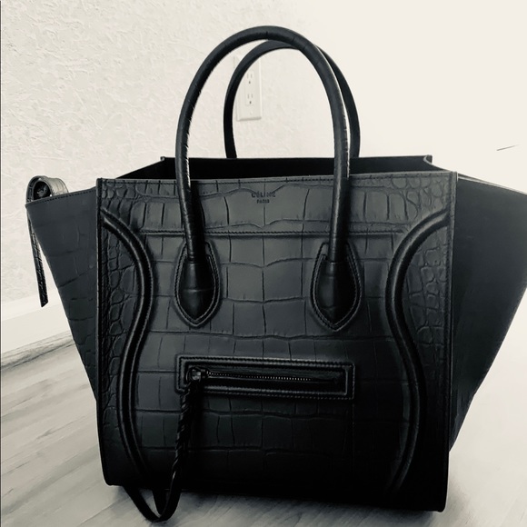 CELINE Phantom croc embossed bag - Picture 1 of 8